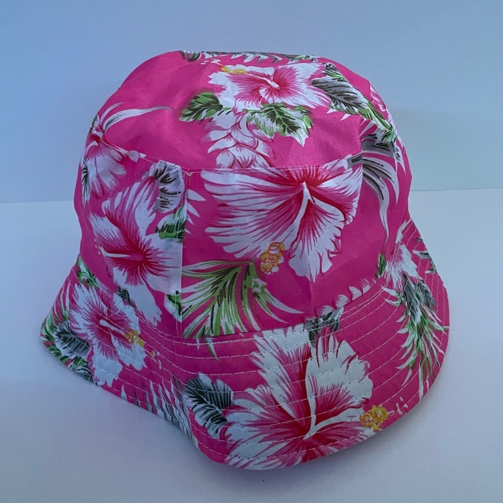 Pink Flowery Bucket Hat